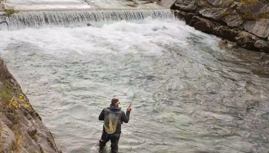briglie per la regolazione del flusso dell'acqua del Ruetz pesca a mosca