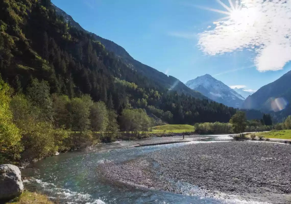 tratto modificato del Ruetz Mischbach Alm